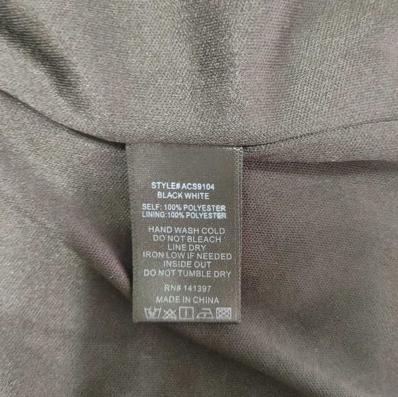 ASTR The Label Darby Sequined Black & White Herringbone Mini Skirt Sz M - Picture 13 of 16